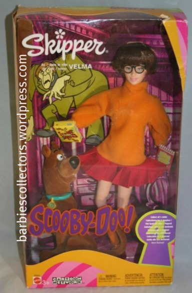 Skipper as Velma (a irmã da Barbie se veste de Velma, coisa que me deixou surpresa); Foto: eBay