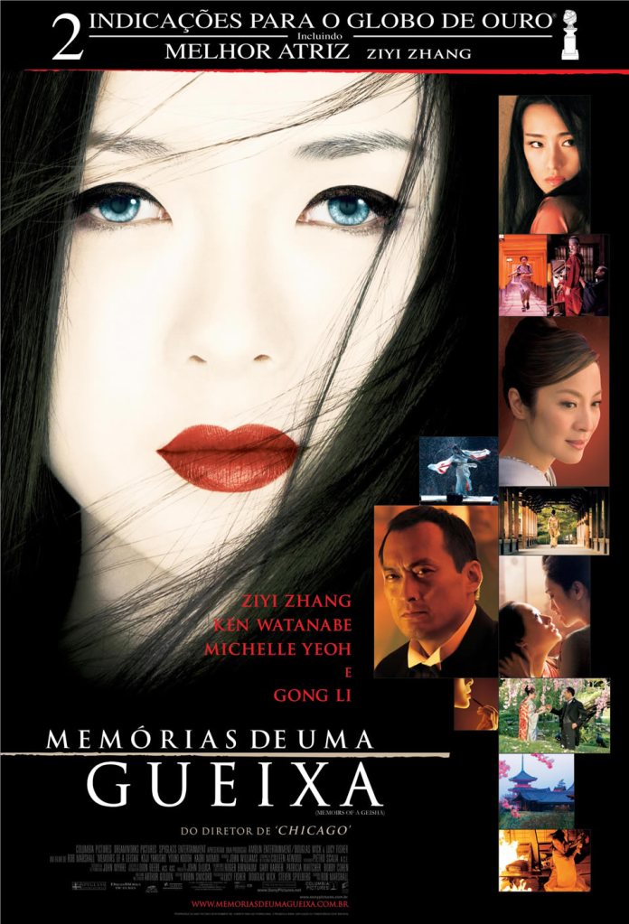 Capa do filme com o belo rosto da Zhang Ziyi; Foto: Sony Pictures